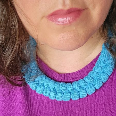 Luna Statement Necklace in Brick Red