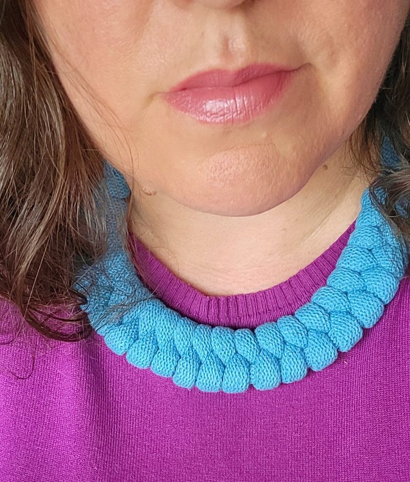 Luna Statement Necklace in Brick Red