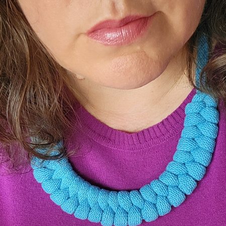 Luna Statement Necklace in Brick Red