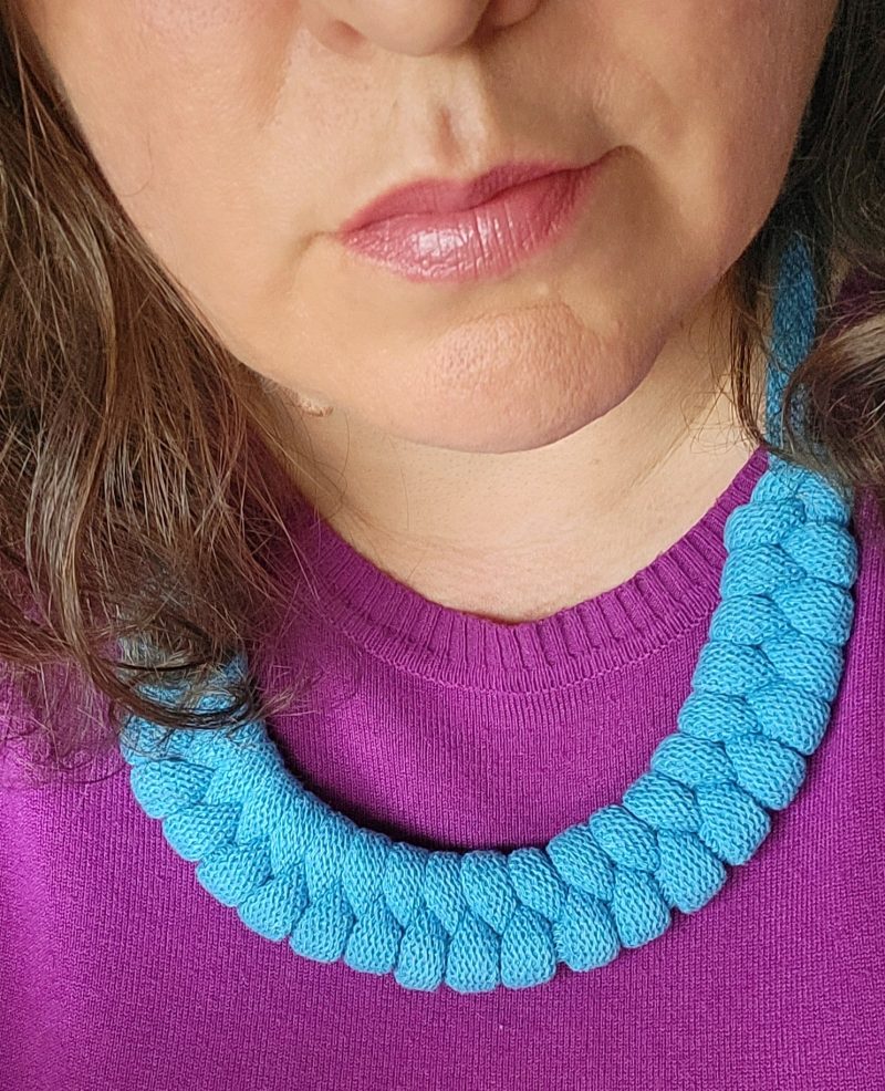 Luna Statement Necklace in Brick Red