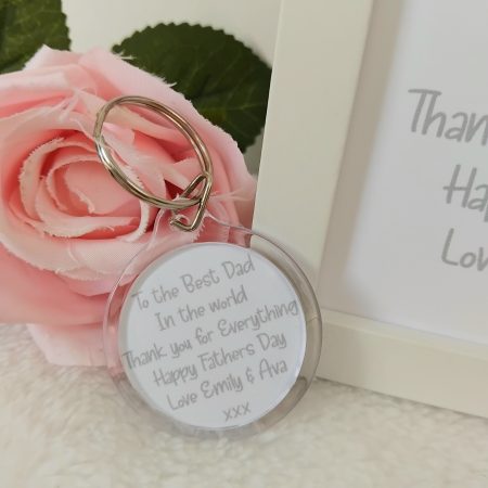Fathers Day Gift, Fathers day keyring, Daddy keyring gift, Personalised dad gift, Personalised gift
