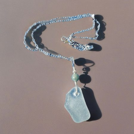 Sterling Silver - 16” Sea Glass Necklace - Pembrokeshire Coast (Copy)