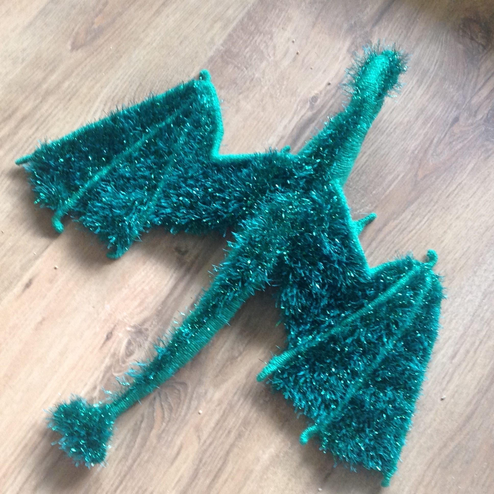 Knitted dragon