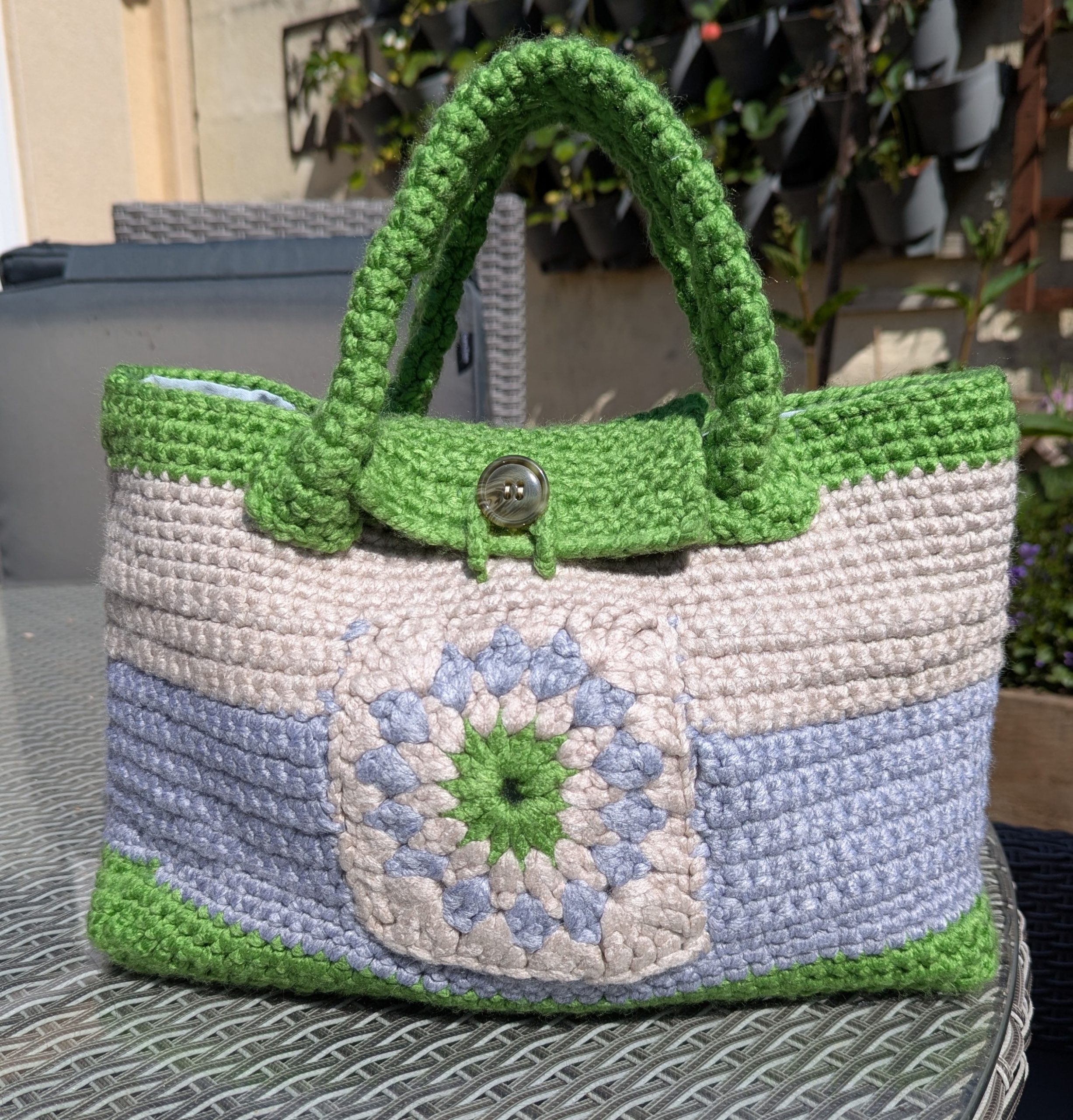Crochet Bag Green