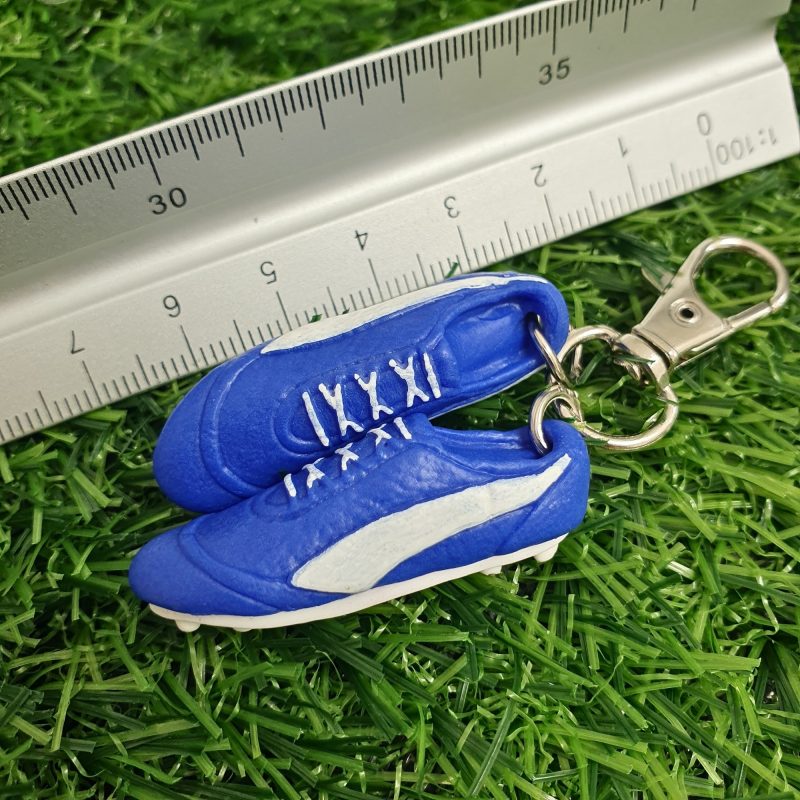 Polymer Clay Football Boots Keyring, Soccer Bag Charm, Various Colours
