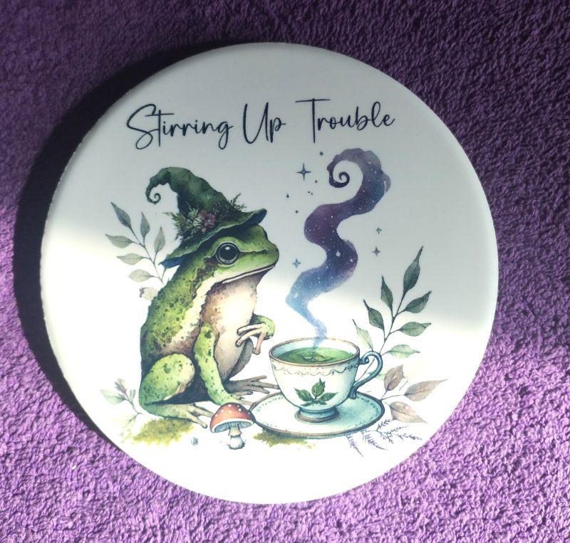 Witchy Frog Coaster
