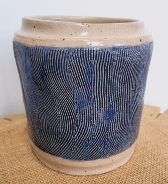 White and Blue Vase