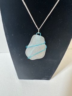 Hand crafted sea glass pendant