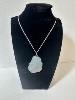 Hand crafted sea glass pendant