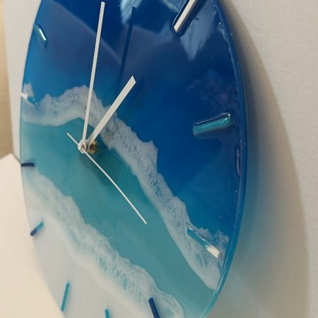 Ocean wave wall clock