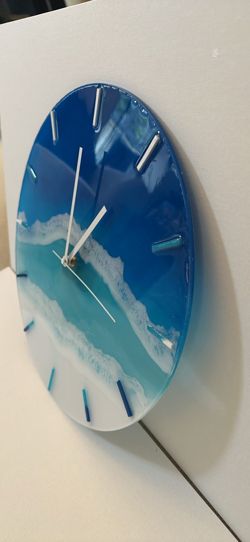 Ocean wave wall clock
