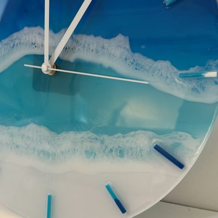 Ocean wave wall clock