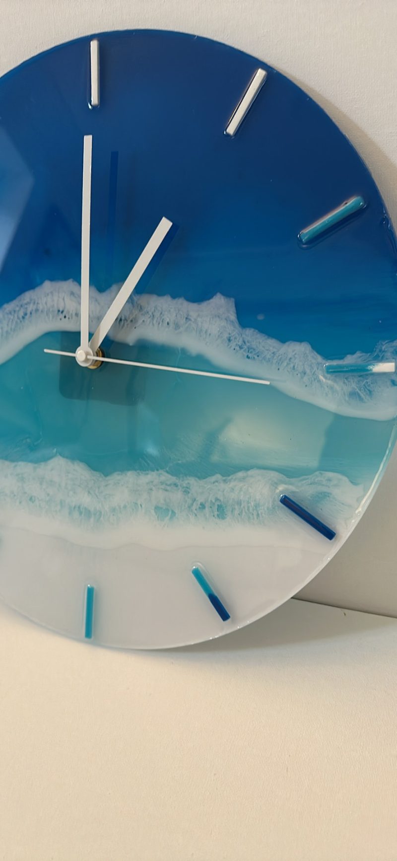 Ocean wave wall clock