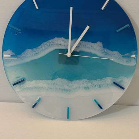 Ocean wave wall clock