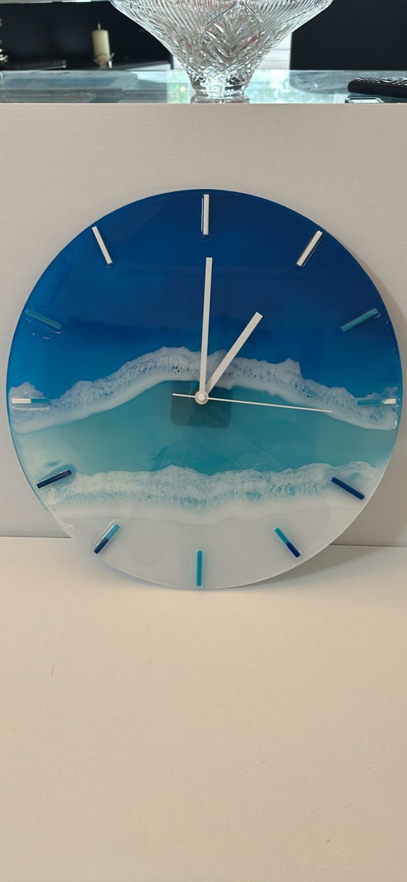 Ocean wave wall clock
