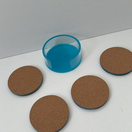Ocean resin coasters and holder