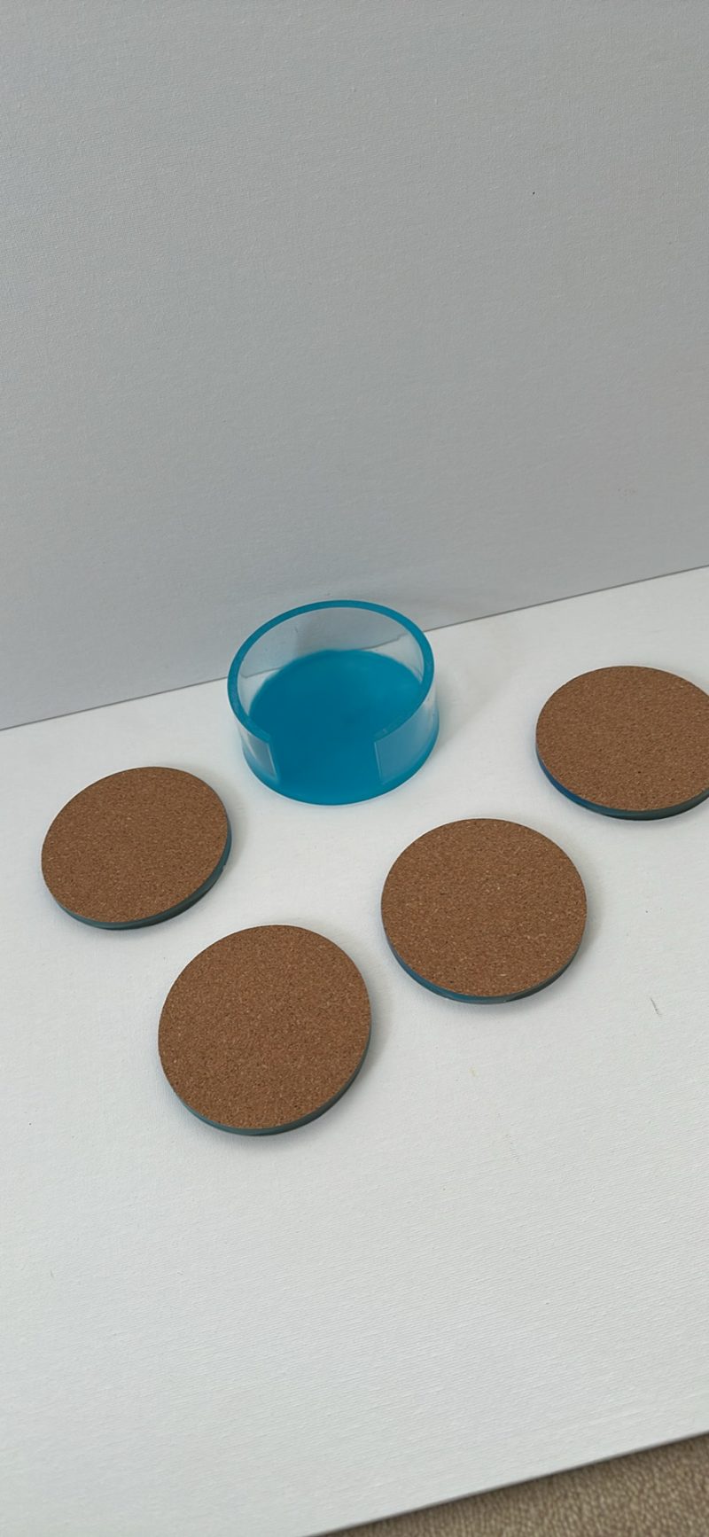 Ocean resin coasters and holder