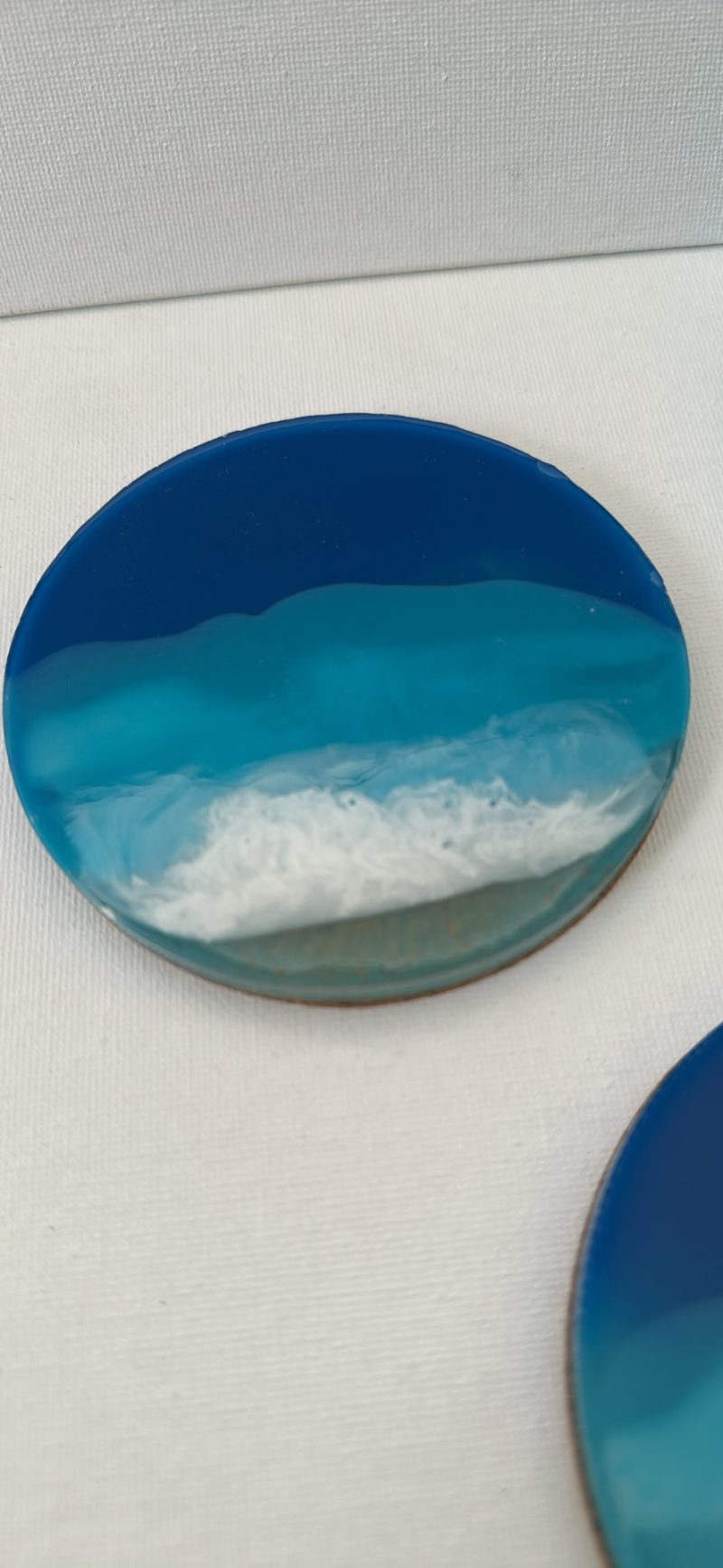 Ocean resin coasters and holder
