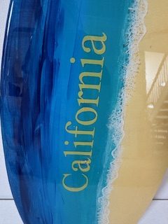 California Surfboard Wall Art