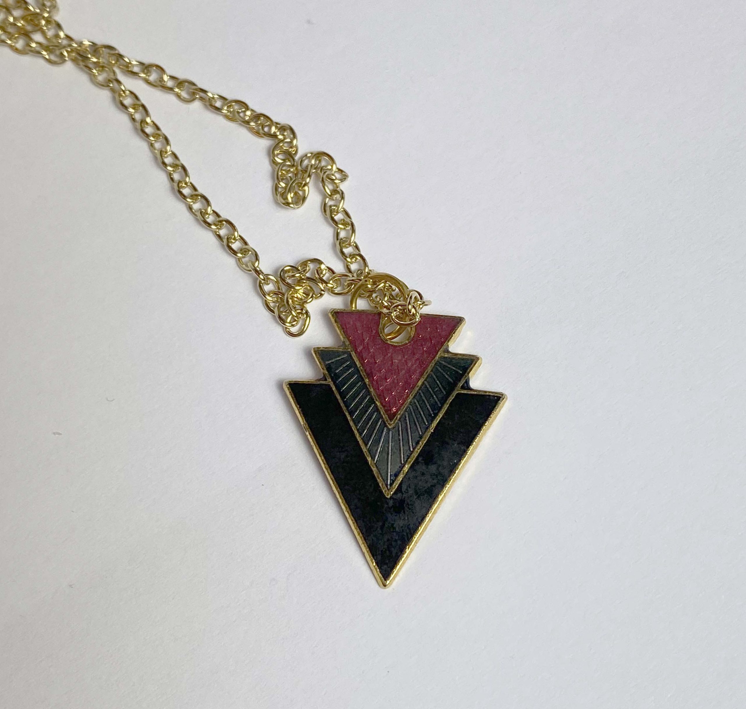 Clearance Pendant: Small enamelled charm pendant