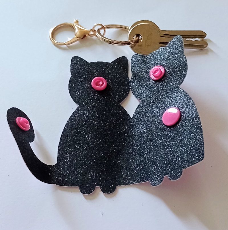 Cat Key Wrap Key Fob