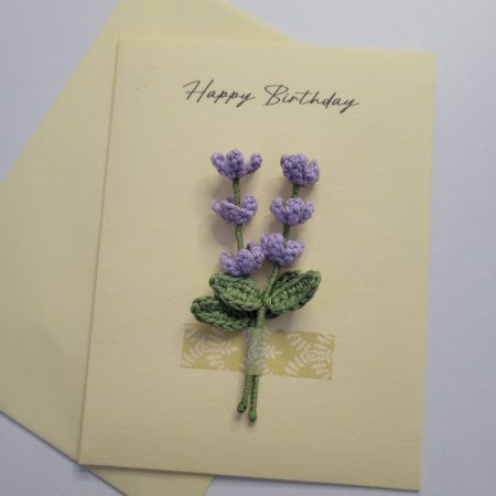 Personalised Lavender Greeting Card