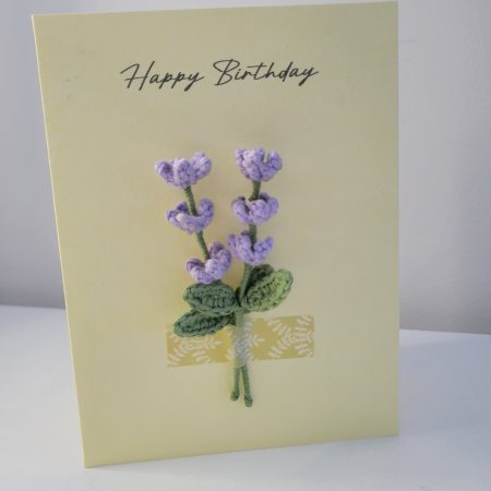 Personalised Lavender Greeting Card