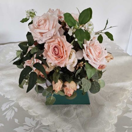 Peach Melba (Faux Floral Arrangement)