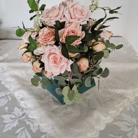 Peach Melba (Faux Floral Arrangement)