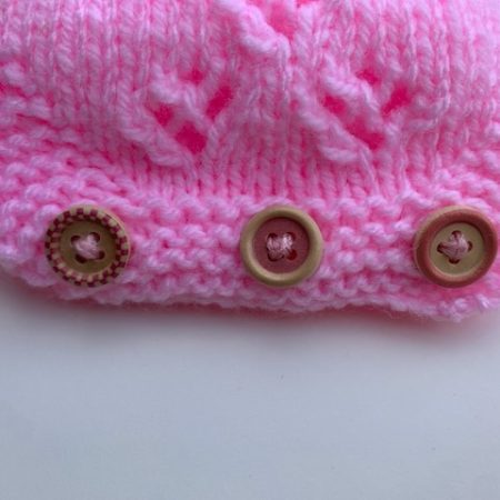 Two tone Pink Detail Front Romper 0-3 Months