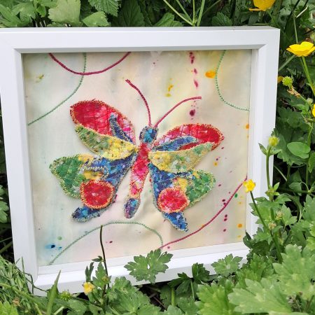 Butterfly design handcrafted framed picture