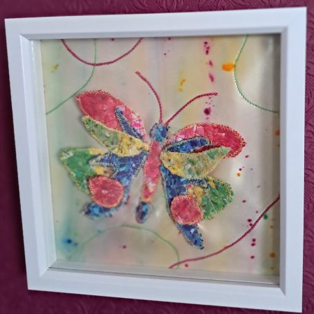 Butterfly design handcrafted framed picture