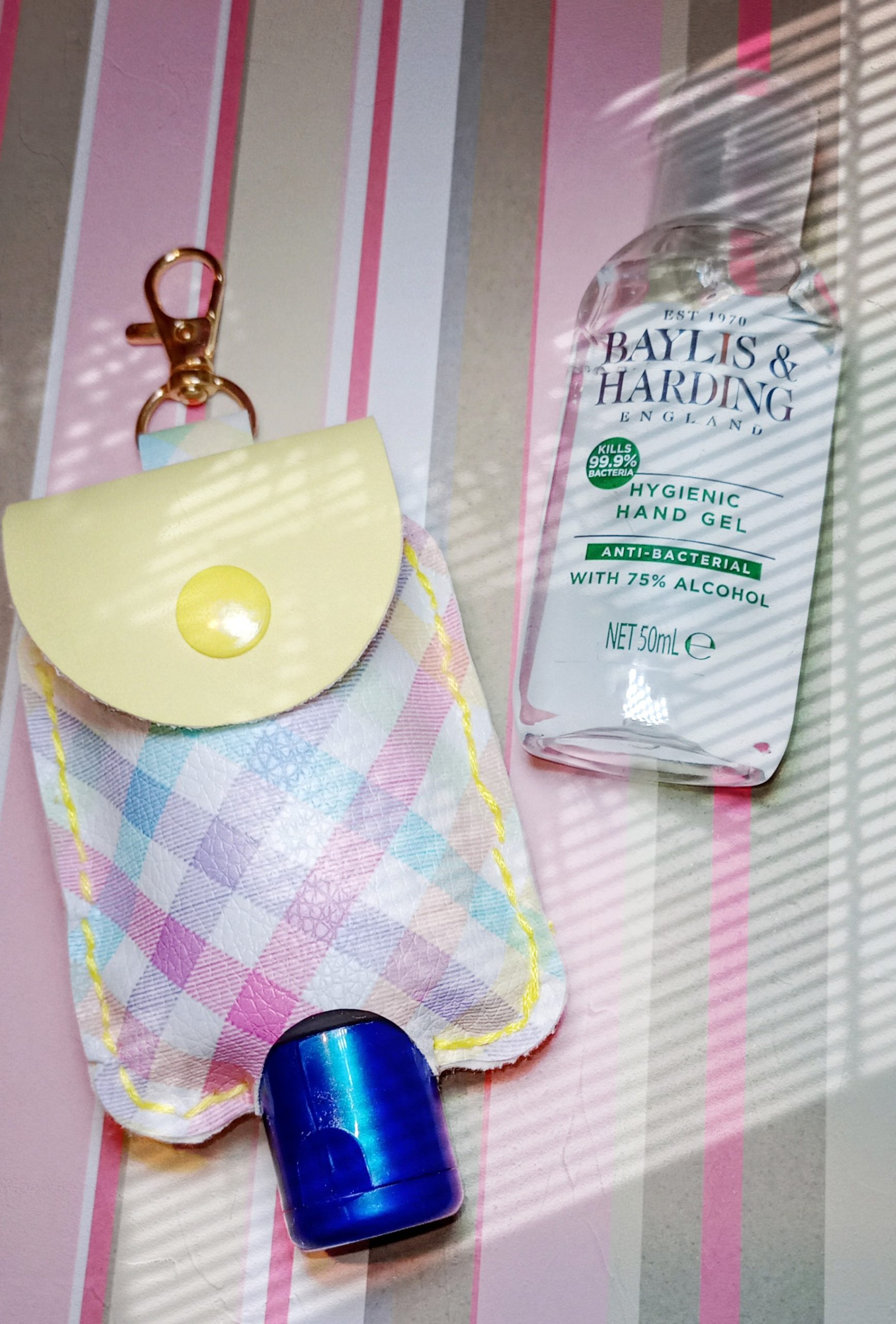 Faux Leather Sanitizer case / holder handmade