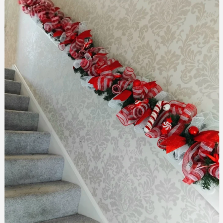 Candy Cane Lane Garland, Sweet Garland, Candy Cane Christmas Garland 🍭