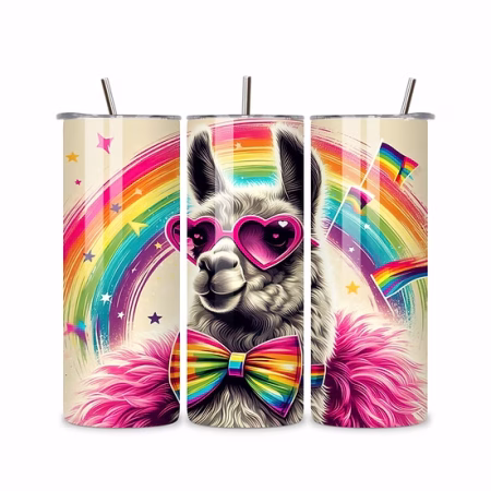 20oz Proud Llama Tumbler – Fun Alpaca Lover Gift Cup
