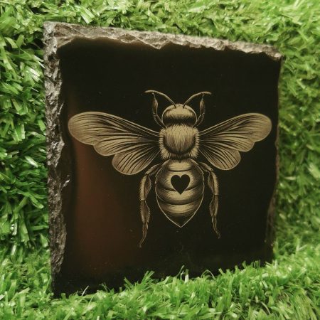 Honeybee Slate Coaster, Nature, Tea, Coffee, Drinks