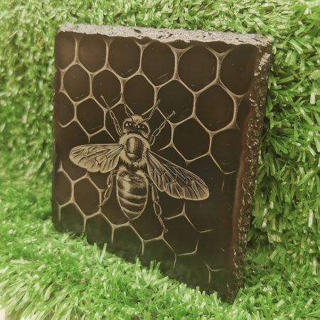 Honeybee/Honeycomb Slate Coaster, Nature, Tea, Coffee, Drinks