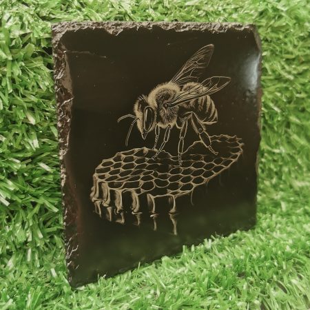 Honeybee/Honeycomb Slate Coaster, Nature, Tea, Coffee, Drinks