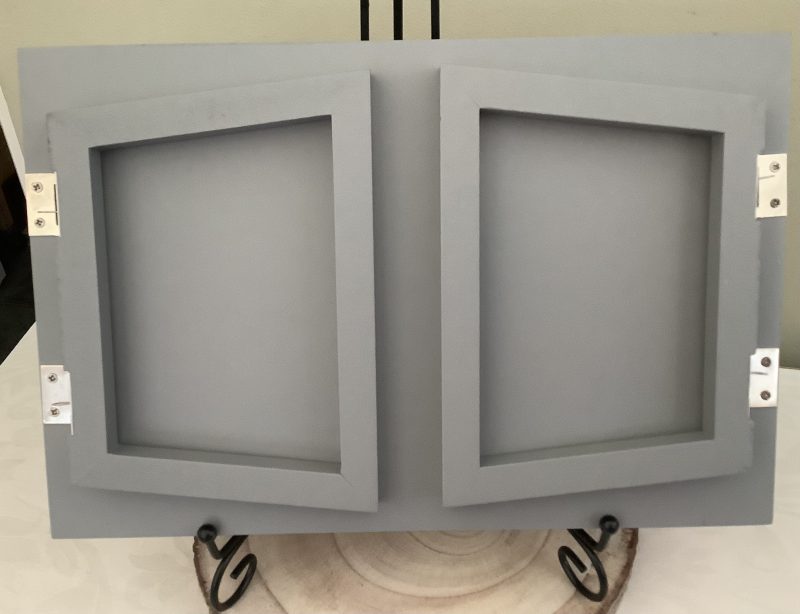 Handmade Decoupaged Sofa Tray with Fishing Design