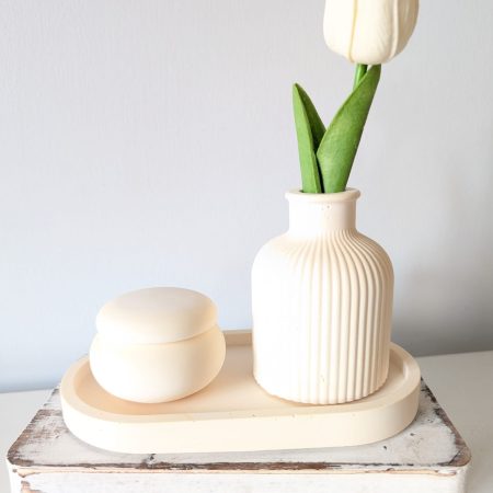 Trinket tray with Pot and Vase , Available in other colours on request