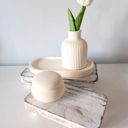 Trinket tray with Pot and Vase , Available in other colours on request