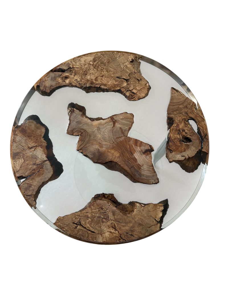 Olive Wood Resin Coffee Table