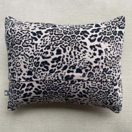Mini pillow with removable cover ("Little Leopard")