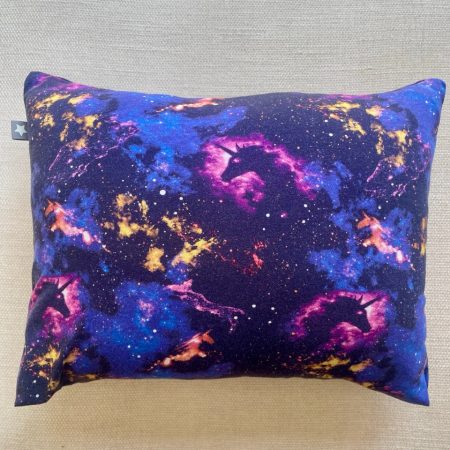 Mini pillow with removable cover ("Unicorn Universe")