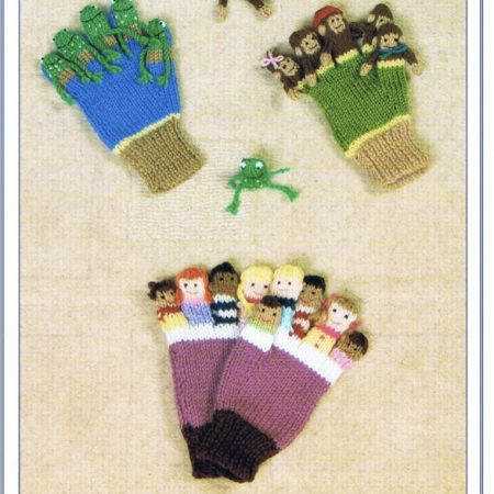 Knits and Pieces Finger Puppet Gloves Knitting Pattern