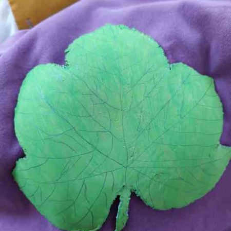 Nature inspired Leaf trinket tray. Green, grey, peach, pink, functional as well as pretty to look at
