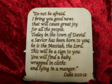 Double sided Nativity scene. five layered