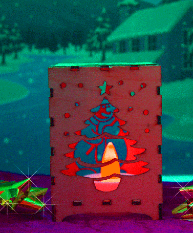 Christmas Lanterns complete with battery operated candle light