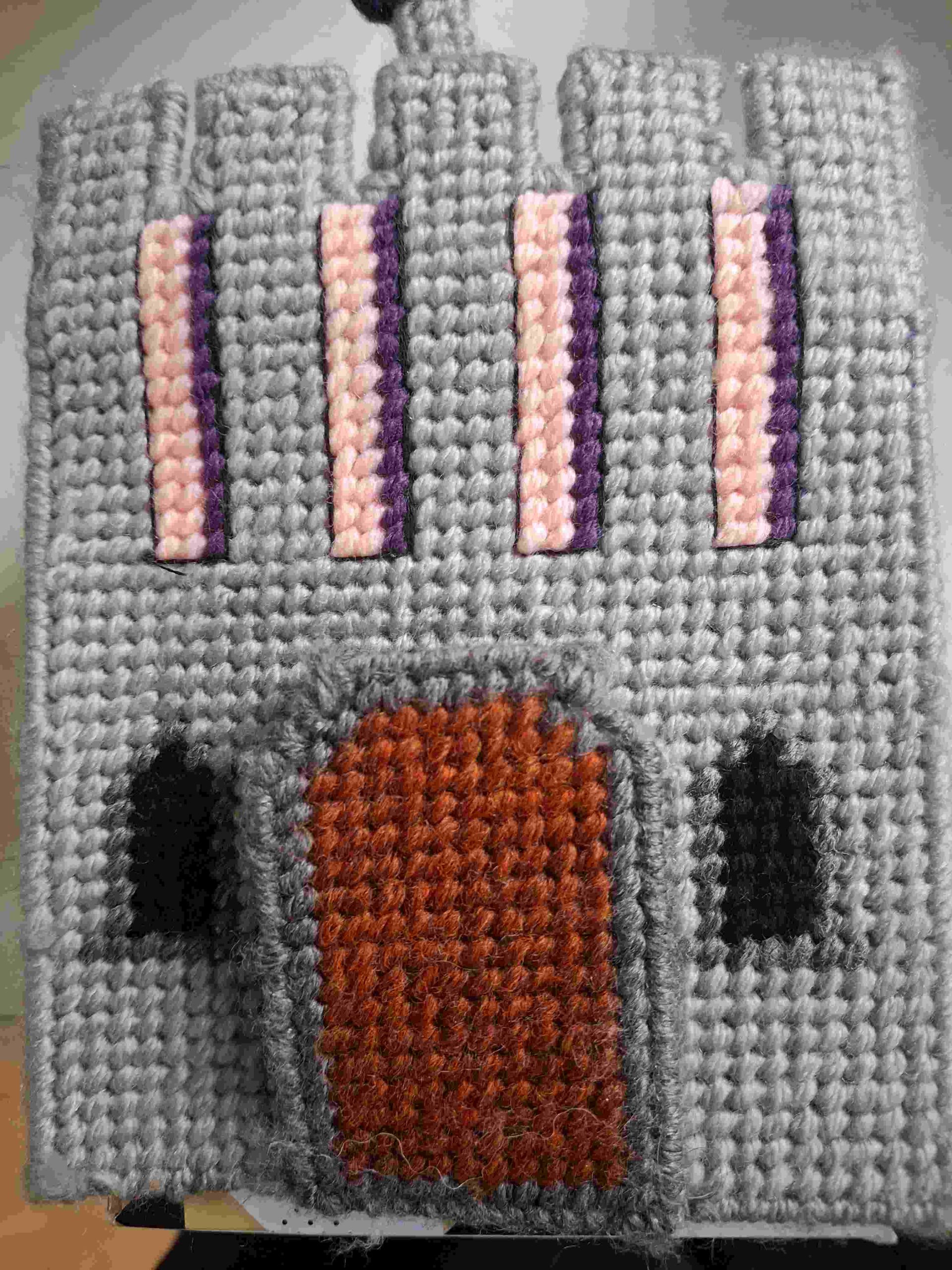 Castle tissue box with pen holder storage