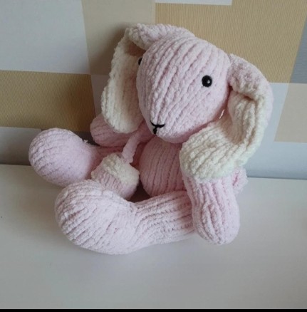 Hand-Knitted Bunny
